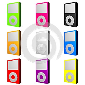 Mp3 Players in Various Trendy Colors