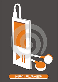 Mp4 player illustration