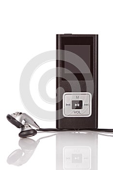 Mp4 player isolated on white