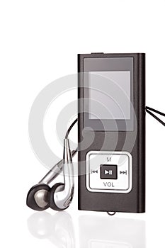 Mp4 player isolated on white