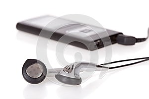 Mp4 player isolated on white