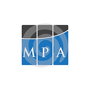 MPA letter logo design on black background.MPA creative initials letter logo concept.MPA letter design