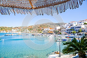 Mpatsi or batsi city in andros island greece