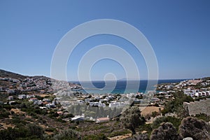 Mpatsi or batsi city in andros island greece