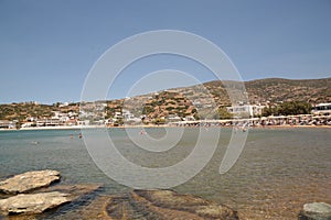 Mpatsi or batsi city in andros island greece