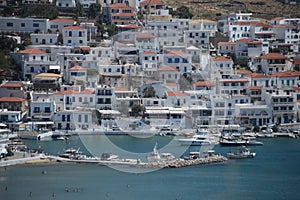 Mpatsi or batsi city in andros island greece