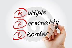 MPD - Multiple Personality Disorder acronym