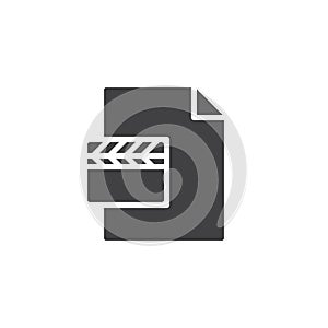 MPEG file vector icon