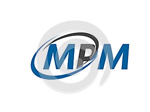MPM letter creative modern elegant logo design