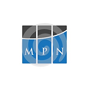 MPN letter logo design on WHITE background. MPN creative initials letter logo concept. MPN letter design