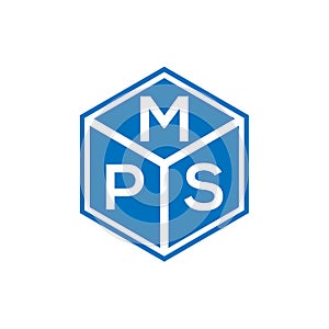 MPS letter logo design on black background. MPS creative initials letter logo concept. MPS letter design