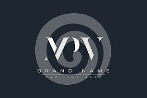 MPV abstract letter logo design