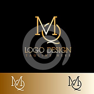 MQ letter Logo Templates vector Illustration photo
