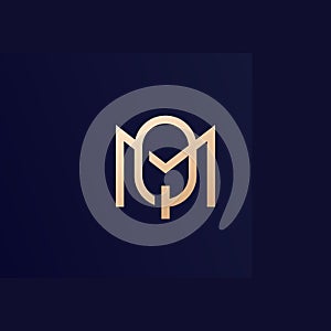 MQ letters logo, monogram design