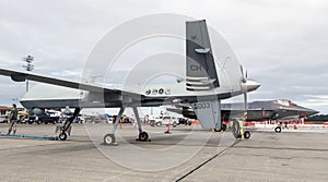 MQ-9 Reaper drone in Anchorage, Alaska