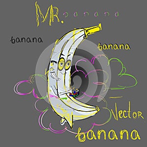 Mr Banana looks as moon 2