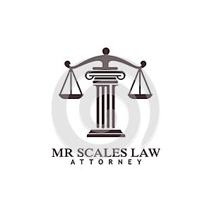 MR lettering attorney pillar