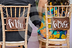 Mr and Mrs Wedding Chairs