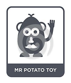 mr potato toy icon in trendy design style. mr potato toy icon isolated on white background. mr potato toy vector icon simple and
