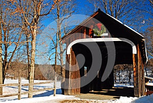 Mr Williams Bridge, a historic covered bridge in Grafton, Vermont,