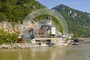 Mraconia Monastery on banks of Danube River