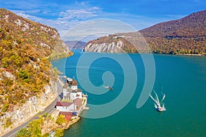 Mraconia Monastery, Danube river, Romania