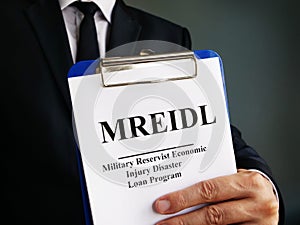 MREIDL Military Reservist Economic Injury Disaster Loan Program