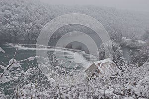 Mreznica river in Winter