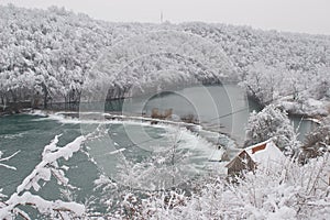 Mreznica river in Winter