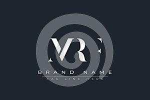 MRF abstract letter logo design