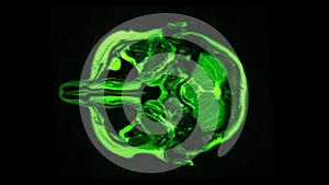 MRI brain scan, magnetic resonance image. CT scan of human brain in dynamic.