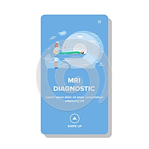 Mri Diagnostic Hospital Procedure Cabinet Vector Illustration