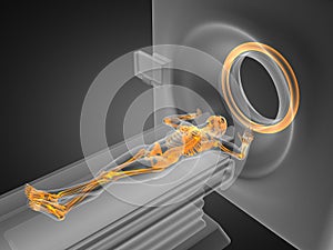 MRI examination made in 3D