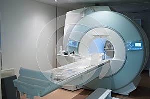 MRI Machine. Medical equipment in a hospital. photo