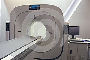 MRI machine is ready to research in a hospital