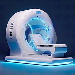 MRI (Magnetic Resonance Imaging) machine, epitomizing the role of cutting-edge medical technology in healthcare. photo