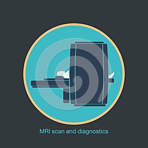 MRI scan and diagnostics vector