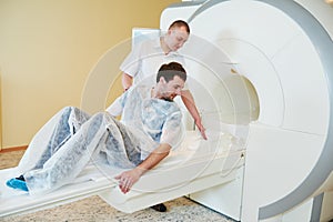 MRI scan test or computed tomography in hospital photo