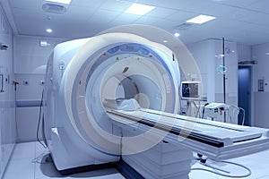 MRI scanner is part of medical equipment in laboratory hospital