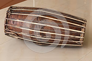 Mridangam which is an Indian percussion instrument