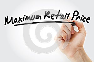 MRP - Maximum Retail Price acronym photo