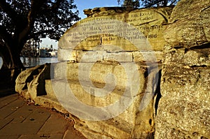 Mrs Macquarie's Chair at sunrise