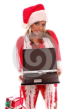 Mrs Santa Laptop