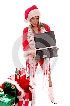 Mrs Santa Laptop