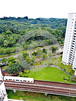 MRT train at Choa Chu Kang