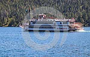 The MS Dixie II Cruising on Lake Tahoe