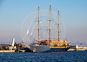 The MS Galileo Docked in Syros