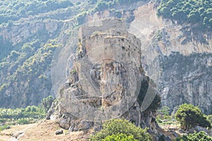 The Mseilha Fort along the road that connects Byblos to Tripoli. Batroun, Lebanon