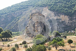 The Mseilha Fort along the road that connects Byblos to Tripoli. Batroun, Lebanon