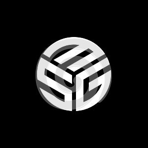 MSG letter logo design on black background. MSG creative initials letter logo concept. MSG letter design